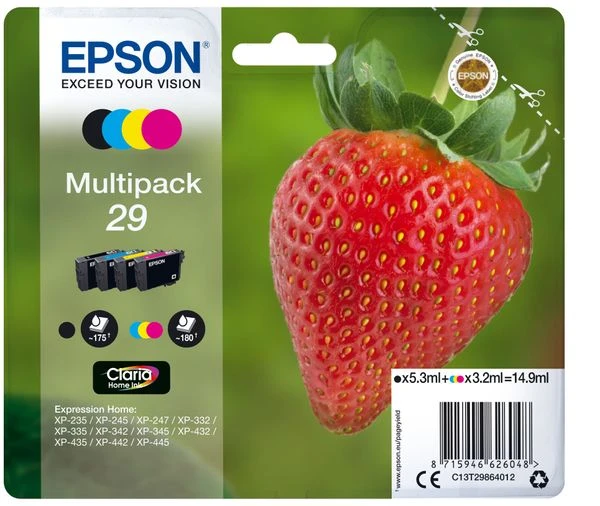 CARTUCHO EPSON MULTIPACK 29 C13T29864012 2 CARTUCHO EPSON MULTIPACK 29 C13T29864012 - Imagen 2