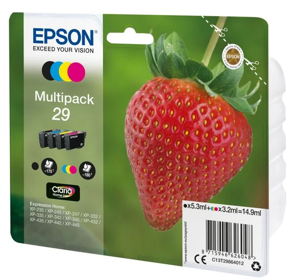 CARTUCHO EPSON MULTIPACK 29 C13T29864012 3 CARTUCHO EPSON MULTIPACK 29 C13T29864012 - Imagen 3