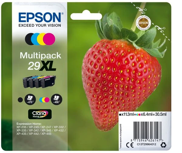 CARTUCHO EPSON MULTIPACK T2996 4 COLORES 29XL HOME INK C13T29964012 2 CARTUCHO EPSON MULTIPACK T2996 4 COLORES 29XL HOME INK C13T29964012 - Imagen 2