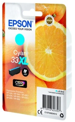SGLPCK CYAN 33XL PREM.INK PREM.INK CYAN HIGH XL 9 SGLPCK CYAN 33XL PREM.INK PREM.INK CYAN HIGH XL -tienda EPSON C13T33624012 pic 4