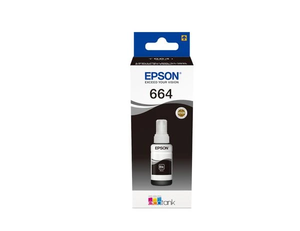 CARTUCHO EPSON BLACK T6641 ECOTANK BOTTLE 70ML C13T664140 2 CARTUCHO EPSON BLACK T6641 ECOTANK BOTTLE 70ML C13T664140 - Imagen 2