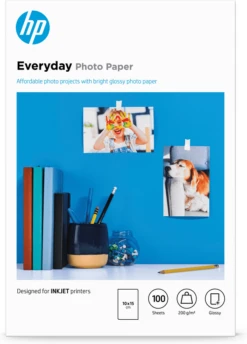 HP PAPER EVERYDAY GLOSSY PHOTO 100 10X15