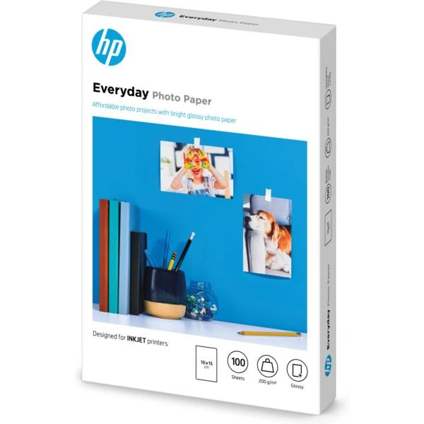 HP PAPER EVERYDAY GLOSSY PHOTO 100 10X15 3 HP PAPER EVERYDAY GLOSSY PHOTO 100 10X15 - Imagen 3