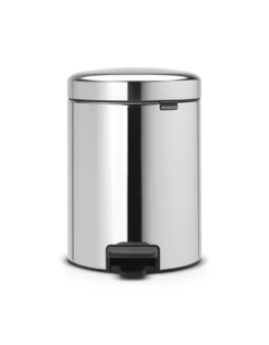 PAPELERA CUBO PEDAL 5 LITROS INOX BRILLO BRABANTIA DP021