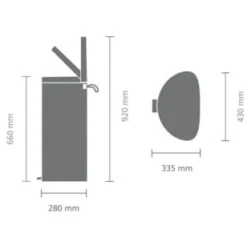 CUBO PEDAL FLATBACK INOX BRILLO 40L BRABANTIA DP502 11 CUBO PEDAL FLATBACK INOX BRILLO 40L BRABANTIA DP502 -tienda EPSON DP502 pic 2
