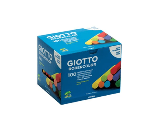 CAJA 100 TIZAS COLORES SURTIDOS GIOTTO F539000 1 CAJA 100 TIZAS COLORES SURTIDOS GIOTTO F539000