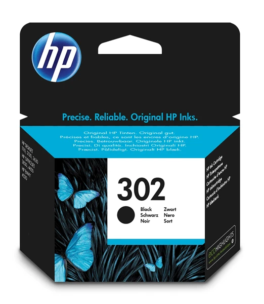 CARTUCHO HP NEGRO 302 F6U66AE301 1 CARTUCHO HP NEGRO 302 F6U66AE301