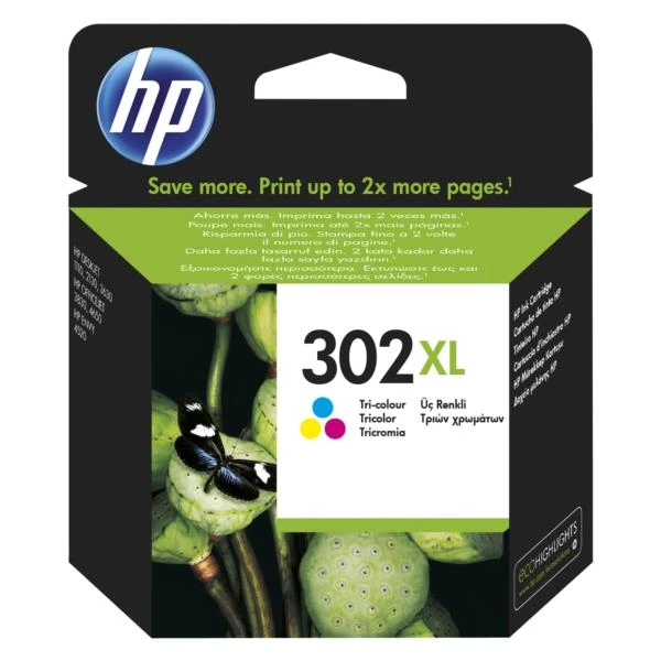 HP 302XL PACK 3 INK CARTRIDGE 3 HP 302XL PACK 3 INK CARTRIDGE - Imagen 3