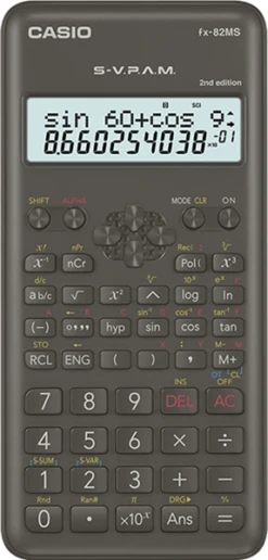CALCULADORA CIENTIFICA DE 12 DIGITOS CASIO FX-82MS2