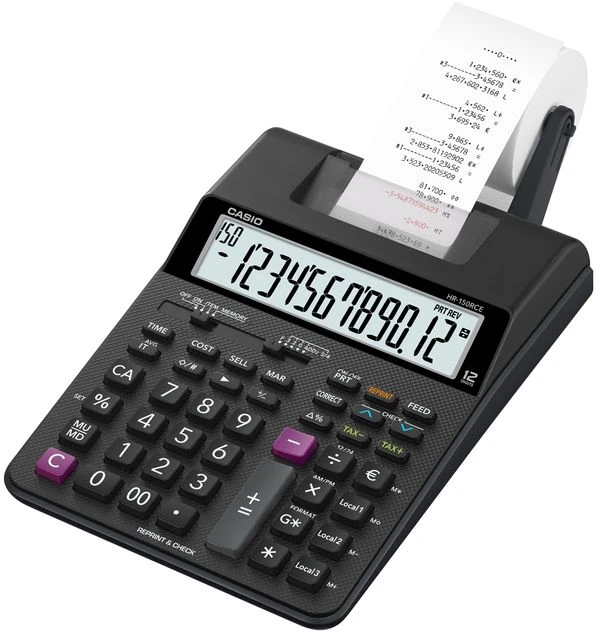 CALCULADORA IMPRESORA DE 12 DIGITOS CASIO HR-150RCE 2 CALCULADORA IMPRESORA DE 12 DIGITOS CASIO HR-150RCE - Imagen 2