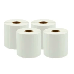 IGGUAL PACK 4 ROLLOS PAPEL 600 ETIQUETAS 74X50 MM