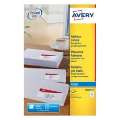 PAQUETE 25 HOJAS ETIQUETAS BLANCAS QUICK DRY-IMPRESORAS DE INYECCION DE TINTA-63.5X38.1 MM AVERY J8160-25 7 PAQUETE 25 HOJAS ETIQUETAS BLANCAS QUICK DRY-IMPRESORAS DE INYECCION DE TINTA-63.5X38.1 MM AVERY J8160-25 -tienda EPSON J8160 25 pic 2