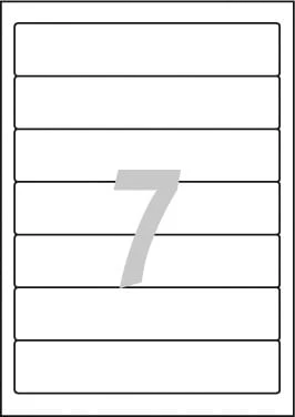 PAQUETE 25 HOJAS ETIQUETAS BLANCAS PARA ARCHIVADORES CON DORSO FINO-IMPRESORAS LASER-192X38 MM AVERY L4760-25 3 PAQUETE 25 HOJAS ETIQUETAS BLANCAS PARA ARCHIVADORES CON DORSO FINO-IMPRESORAS LASER-192X38 MM AVERY L4760-25 - Imagen 3