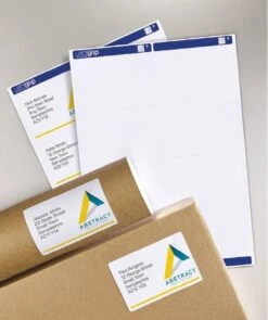 PAQUETE 15 HOJAS ETIQUETAS BLANCAS PARA PAQUETES IMPRESORAS LASER 99.1X57 MM AVERY L7173-15 -tienda EPSON L7173 15 pic 3