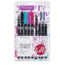 SET LETTERING DE CALIGRAFIA MODELO ADVANCED TOMBOW LS-ADV