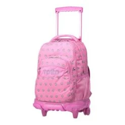 MOCHILA INFALTIL CON RUEDAS ROSA CORAZONES PLATEADOS TOTTO MA03ECO006-2120P-7IU -tienda EPSON MA03ECO006 2120P 7IU pic 6
