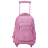 MOCHILA ESCOLAR CON RUEDAS PALMERAS ROSAS-RENGLONES TOTTO MA03ECO006-2210P-8IE