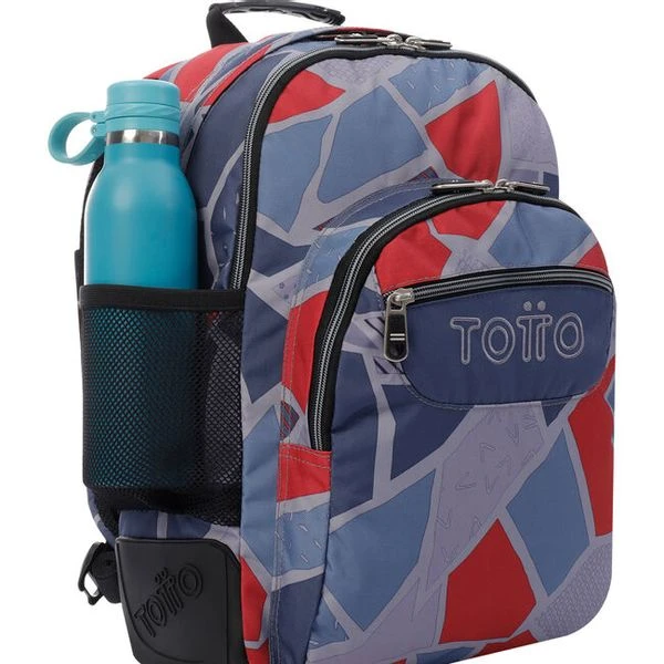 MOCHILA INFANTIL GRIS Y AZUL TOTTO MA04ECO029-2120N-2JG 5 MOCHILA INFANTIL GRIS Y AZUL TOTTO MA04ECO029-2120N-2JG - Imagen 5