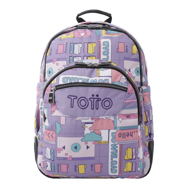 MOCHILA ESCOLAR MORADO CIBER-CRAYOLES TOTTO MA04ECO029-2210N-2QI 1 MOCHILA ESCOLAR MORADO CIBER-CRAYOLES TOTTO MA04ECO029-2210N-2QI