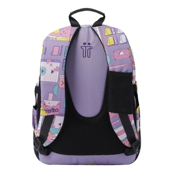 MOCHILA ESCOLAR MORADO CIBER-CRAYOLES TOTTO MA04ECO029-2210N-2QI 4 MOCHILA ESCOLAR MORADO CIBER-CRAYOLES TOTTO MA04ECO029-2210N-2QI - Imagen 4