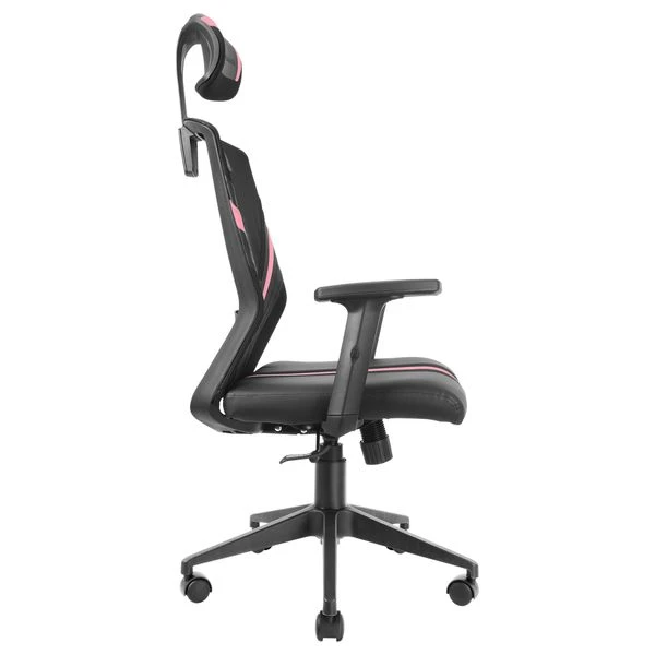 SILLA ERGONOMICA MARS GAMING MGC-ERGO NEGRA CON DETALLES EN ROSA RESPALDO EN MALLA TRANSPIRABLE AJUSTE LUMBAR-CERVICAL-REPOSABRAZOS 6 SILLA ERGONOMICA MARS GAMING MGC-ERGO NEGRA CON DETALLES EN ROSA RESPALDO EN MALLA TRANSPIRABLE AJUSTE LUMBAR-CERVICAL-REPOSABRAZOS - Imagen 6