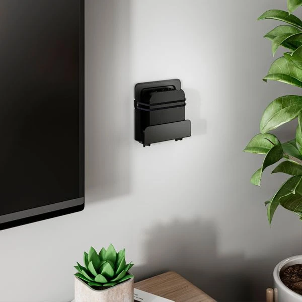 AISENS SOPORTE UNIVERSAL DE PARED PARA MINI PC. ROUTER. NEGRO 2 AISENS SOPORTE UNIVERSAL DE PARED PARA MINI PC. ROUTER. NEGRO - Imagen 2