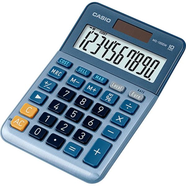 CALCULADORA DE SOBREMESA DE 10 DIGITOS CASIO MS-100EM 1 CALCULADORA DE SOBREMESA DE 10 DIGITOS CASIO MS-100EM