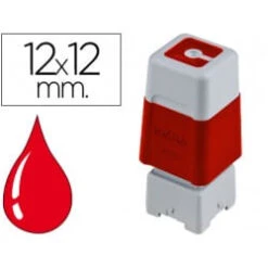 SELLO TINTA STAMP RED 12 X 12 MM UNITARIO PR1212R