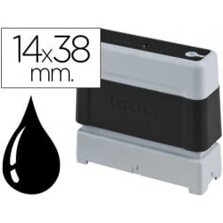 SELLO TINTA STAMP BLACK 14 X 38 MM UNITARIO PR1438B 1 SELLO TINTA STAMP BLACK 14 X 38 MM UNITARIO PR1438B