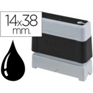 SELLO TINTA STAMP BLACK 14 X 38 MM UNITARIO PR1438B 2 SELLO TINTA STAMP BLACK 14 X 38 MM UNITARIO PR1438B - Imagen 2