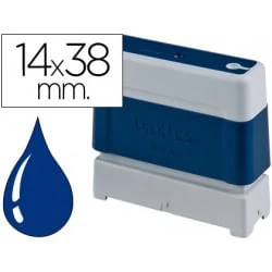 SELLO TINTA STAMP BLUE UNITARIO 14 X 38 MM PR1438E 1 SELLO TINTA STAMP BLUE UNITARIO 14 X 38 MM PR1438E