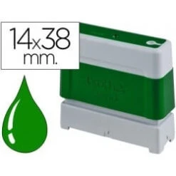SELLO TINTA STAMP GREEN UNITARIO 14 X 38 MM PR1438G
