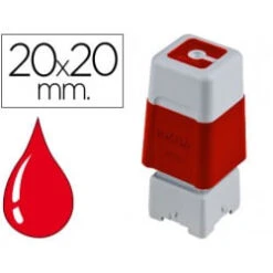 SELLO TINTA STAMP RED 20 X 20 MM UNITARIO PR2020R
