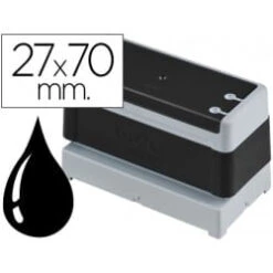 SELLO TINTA STAMP BLACK 27 X 70 MM UNITARIO PR2770B