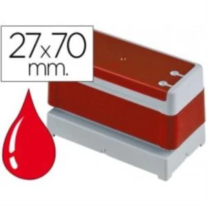 SELLO TINTA STAMP RED 27 X 70 MM UNITARIO PR2770R 2 SELLO TINTA STAMP RED 27 X 70 MM UNITARIO PR2770R - Imagen 2