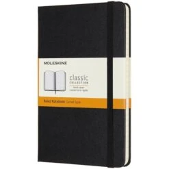 Alternative view of LIBRETA CLASICA TAPA DURA NEGRA M 11.5X18CM RAYAS MOLESKINE QP050