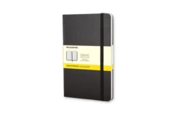 LIBRETA CLASICA TAPA DURA NEGRA L 13X21CM CUADRICULADA MOLESKINE QP061