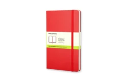 LIBRETA CLASICA TAPA DURA ROJA L 13X21CM LISA MOLESKINE QP062R