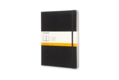 LIBRETA CLASICA TAPA DURA NEGRA XL 19X25CM RAYAS MOLESKINE QP090