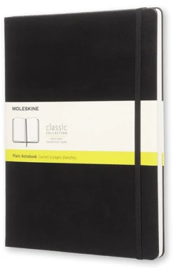 LIBRETA CLASICA TAPA DURA NEGRA XL 19X25CM LISA MOLESKINE QP092