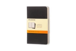 SET DE 3 LIBRETAS CAHIER NEGRAS P 9X14CM RAYAS MOLESKINE QP311