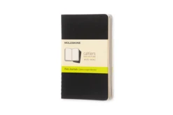 SET DE 3 LIBRETAS CAHIER NEGRAS P 9X14CM LISA MOLESKINE QP313