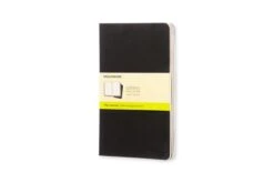 Alternative view of SET DE 3 LIBRETAS CAHIER NEGRAS L 13X21CM LISAS MOLESKINE QP318