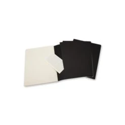 SET DE 3 LIBRETAS CAHIER NEGRAS XL 19X25CM LISAS MOLESKINE QP323 -tienda EPSON QP323 pic 3