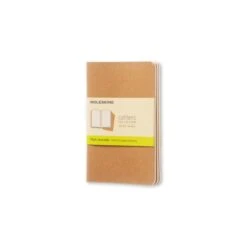 Alternative view of SET DE 3 LIBRETAS CAHIER MARRON KRAFT P 9X14CM LISAS MOLESKINE QP413
