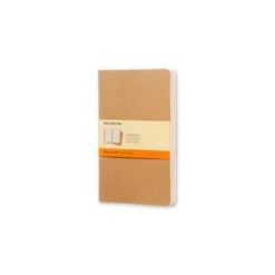 Alternative view of SET DE 3 LIBRETAS CAHIER MARRON KRAFT L 13X21CM RAYAS MOLESKINE QP416