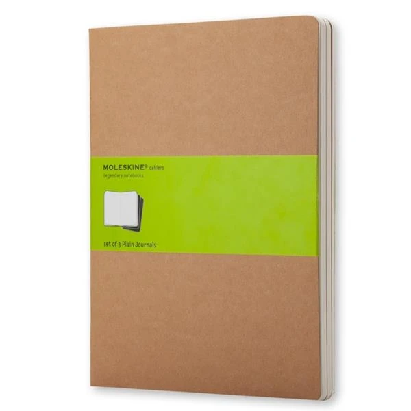 SET DE 3 LIBRETAS CAHIER MARRON KRAFT XL 19X25CM LISAS MOLESKINE QP423 2 SET DE 3 LIBRETAS CAHIER MARRON KRAFT XL 19X25CM LISAS MOLESKINE QP423 - Imagen 2