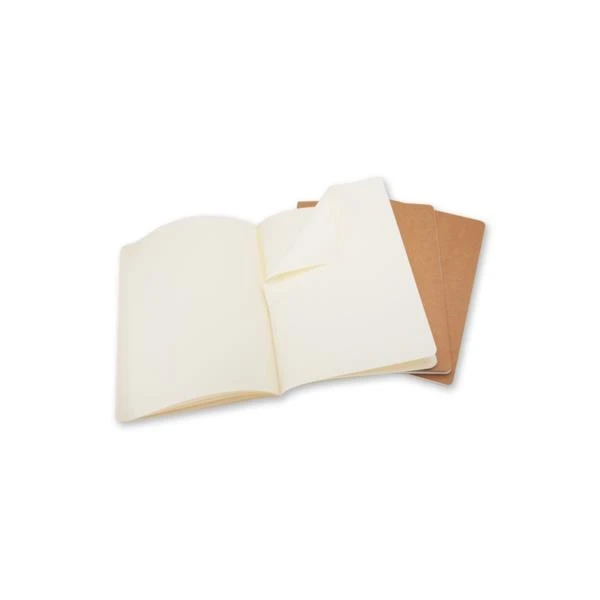 SET DE 3 LIBRETAS CAHIER MARRON KRAFT XL 19X25CM LISAS MOLESKINE QP423 3 SET DE 3 LIBRETAS CAHIER MARRON KRAFT XL 19X25CM LISAS MOLESKINE QP423 - Imagen 3