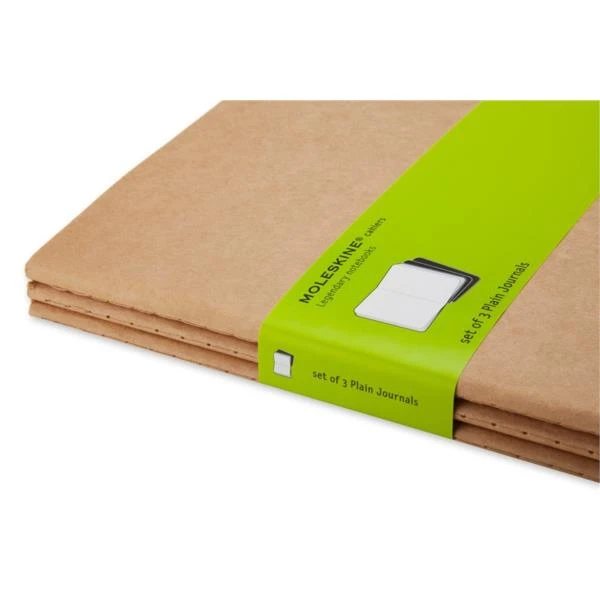 SET DE 3 LIBRETAS CAHIER MARRON KRAFT XL 19X25CM LISAS MOLESKINE QP423 5 SET DE 3 LIBRETAS CAHIER MARRON KRAFT XL 19X25CM LISAS MOLESKINE QP423 - Imagen 5