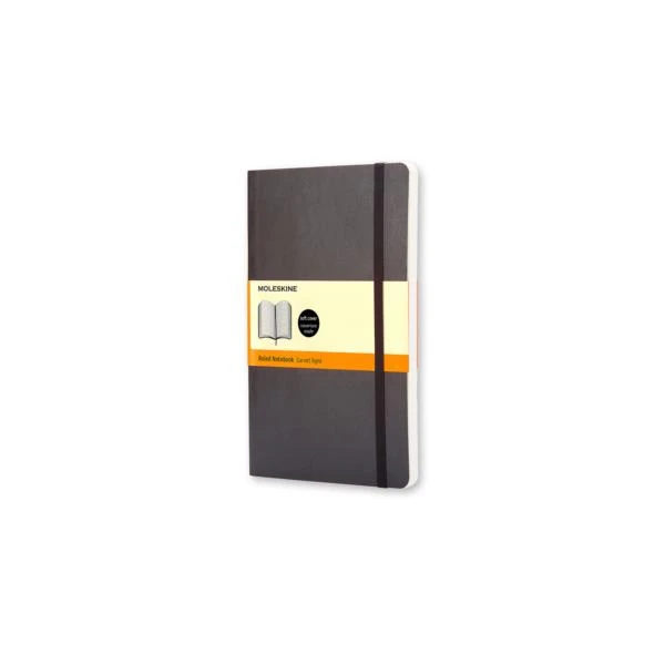 LIBRETA CLASICA TAPA BLANDA NEGRA L 13X21CM RAYADA MOLESKINE QP616 2 LIBRETA CLASICA TAPA BLANDA NEGRA L 13X21CM RAYADA MOLESKINE QP616 - Imagen 2